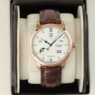 Glashütte Senator Excellence 1-36-02-02-05-30 Rose gold Silver