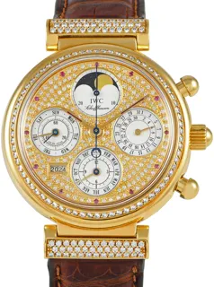 IWC Da Vinci 9253 18k yellow gold Diamond Pave