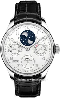 IWC Portuguese Perpetual Calendar IW503406 Platinum Silver