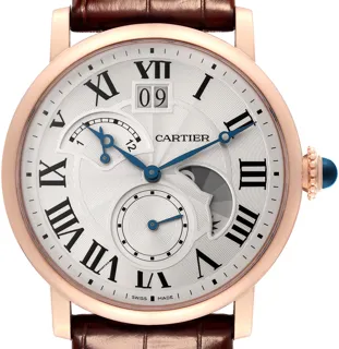 Cartier Rotonde W1556240 42mm Rose gold Silver