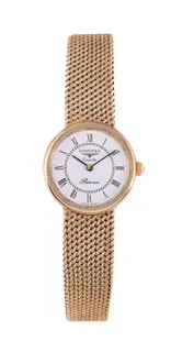 Longines Présence 26.064.981 9K Yellow Gold White