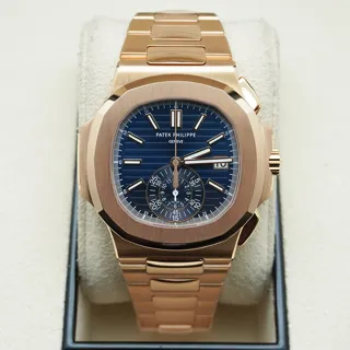 Patek Philippe Nautilus 5980/1R Rose gold Blue