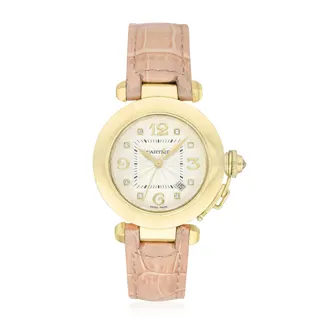 Cartier Pasha 2397 18k yellow gold White