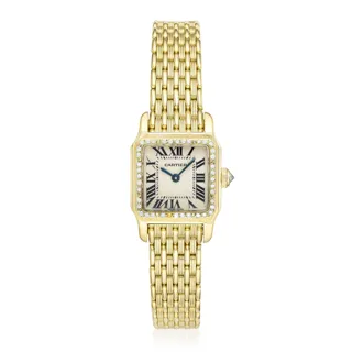 Cartier Santos 18k yellow gold White