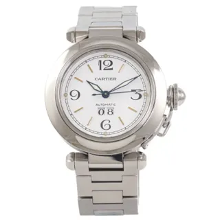 Cartier Pasha C W31044M7/2475 Stainless steel White