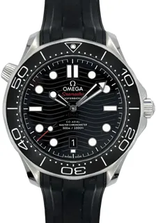 Omega Seamaster Ceramic and Stainless steel Black