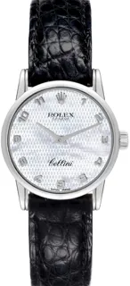 Rolex Cellini Classic White Gold MOP Dial Ladies Watch 6111 White gold White