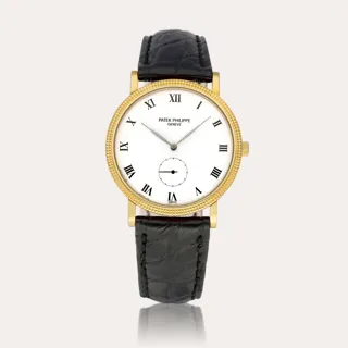 Patek Philippe Calatrava 3919 18k yellow gold White