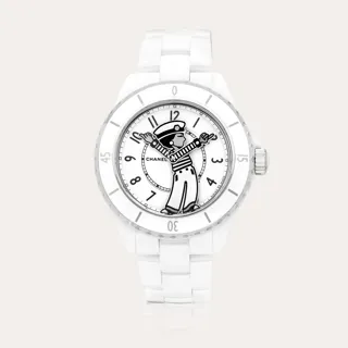 Chanel Mademoiselle H7481 Ceramic and Stainless steel White