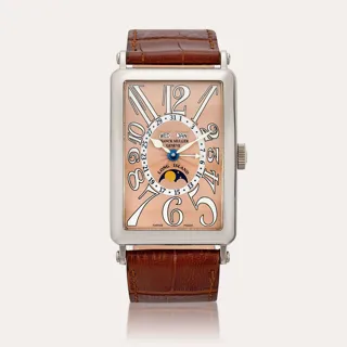 Franck Muller Long Island 1200 MC L 18k white gold Salmon