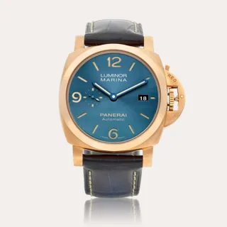 Panerai Luminor 1950 PAM 01114 Rose gold Blue