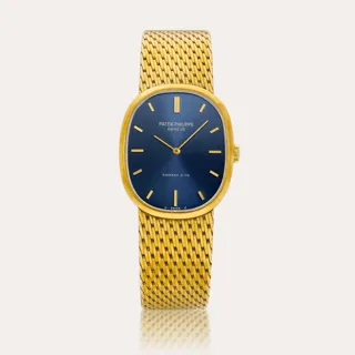 Patek Philippe Golden Ellipse 3748 18k yellow gold Blue