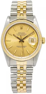 Rolex Datejust 36 16233 Yellow gold and Stainless steel Champagne