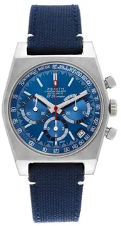 Zenith Revival 95.A3818.400/51.M3818 Titanium Blue