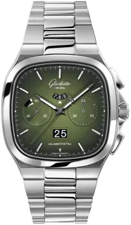 Glashütte Seventies 1-37-02-09-02-70 Stainless steel Green