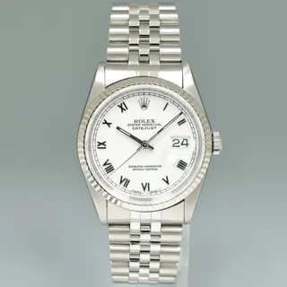 Rolex Datejust 36 16234 Stainless steel White