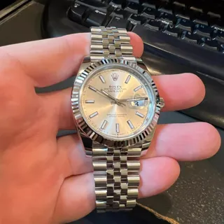 Rolex Datejust 41 126334 White gold and Stainless steel Silver