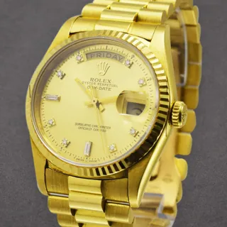 Rolex Day-Date 36 18238 Yellow gold Champagne