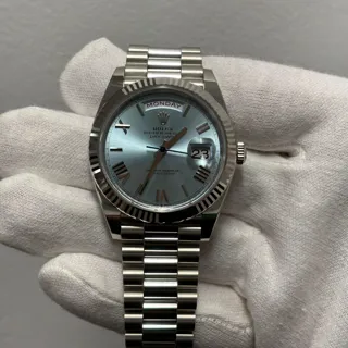 Rolex Day-Date 228236-0012 Platinum Ice Blue