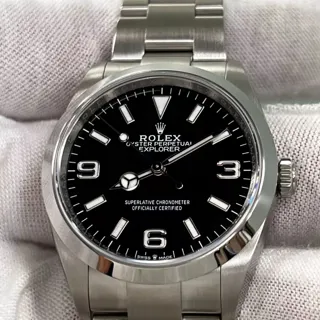 Rolex Explorer 124270 Stainless steel Black