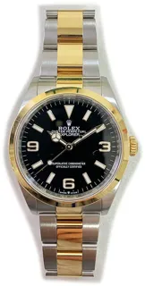 Rolex Explorer 124273 Steel$Yellow Gold Black