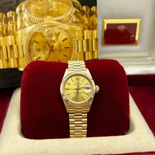 Rolex Lady-Datejust 69178 Yellow gold Champagne