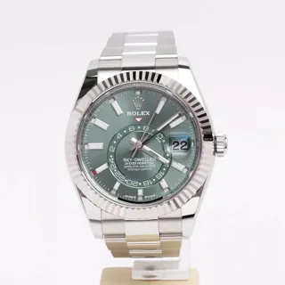 Rolex Sky-Dweller 336934-0001 White gold and Stainless steel Green