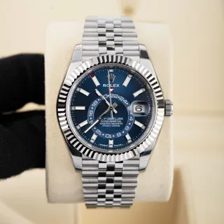 Rolex Sky-Dweller 336934-0006 White gold and Stainless steel Blue