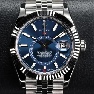 Rolex Sky-Dweller 336934-0006 White gold and Stainless steel Blue