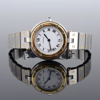 Cartier Santos Ronde Stainless steel and 18k yellow gold