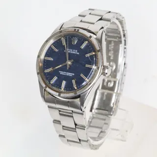 Rolex Oyster Perpetual 34 1007 Stainless steel Blue