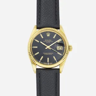 Rolex Oyster Perpetual Date 1503 18k yellow gold Black