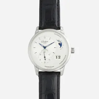 Glashütte PanoMaticLunar 1-90-02-42-32-50 Stainless steel Silver