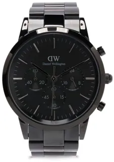 Daniel Wellington Iconic Chronograph Link 20257366-17 42mm Stainless steel Black