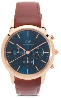 Daniel Wellington Iconic Chronograph St Mawes 20257369-17 42mm Stainless steel midnight-blue