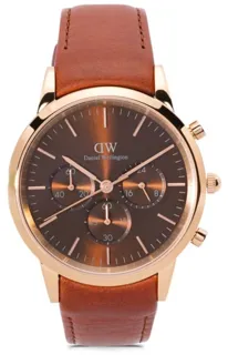 Daniel Wellington Iconic Chronograph St Mawes 42mm Stainless steel Brown