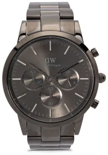 Daniel Wellington Iconic Chronograph Link 20257365-17 Stainless steel anthracite-grey