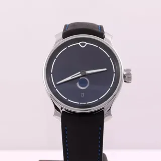 Ming 37.05 Moon Phase 38 Steel 37.05 Stainless steel Blue