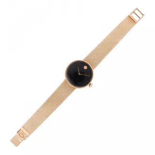 Movado Museum 14k Gold Black