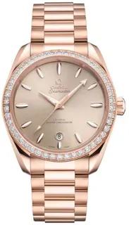 Omega Seamaster Aqua Terra O22055382009001 Rose gold Beige