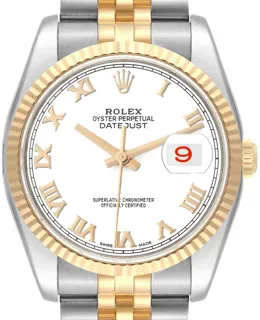 Rolex Datejust 36 116233 Stainless steel White