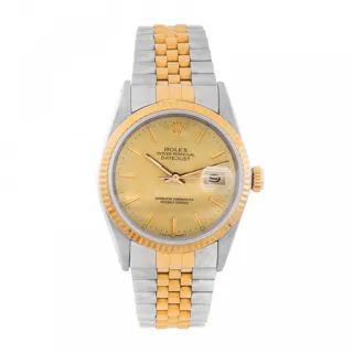 Rolex Datejust 36 16013 18k Gold and Stainless steel