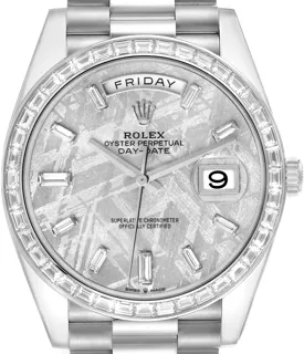 Rolex Day-Date 40 228396TBR Platinum Gray