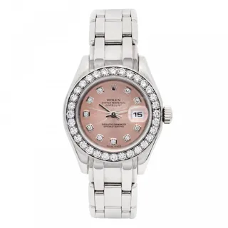 Rolex Lady-Datejust Pearlmaster 69299 18k white gold Pink