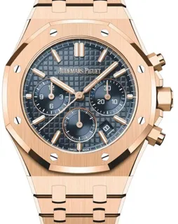 Audemars Piguet Royal Oak 26715OR.OO.1356OR.01 Rose gold Blue