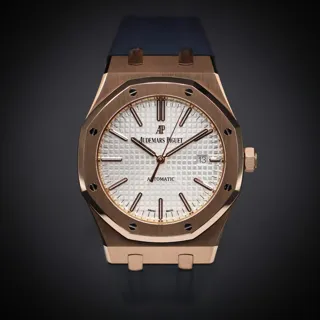 Audemars Piguet Royal Oak 15400OR.OO.D088CR.01 Rose gold Silver