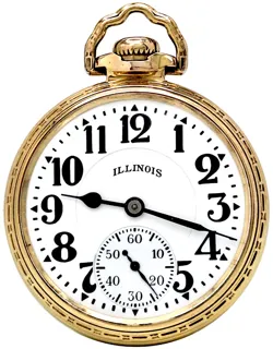 Illinois Watch Company 161A Type IIP Yellow gold White