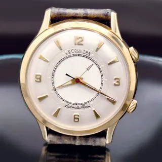 Jaeger-LeCoultre Memovox Yellow Gold Filled$Steel Back Silver