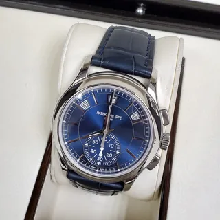 Patek Philippe Annual Calendar Chronograph 5950P-001 Platinum Blue