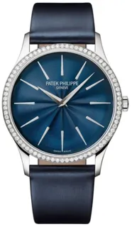 Patek Philippe Calatrava 4997/200G-001 White gold Blue